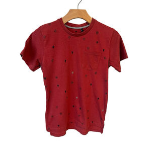 Zakbrand Boys T Shirt Red Cactus Print Size L 14/16